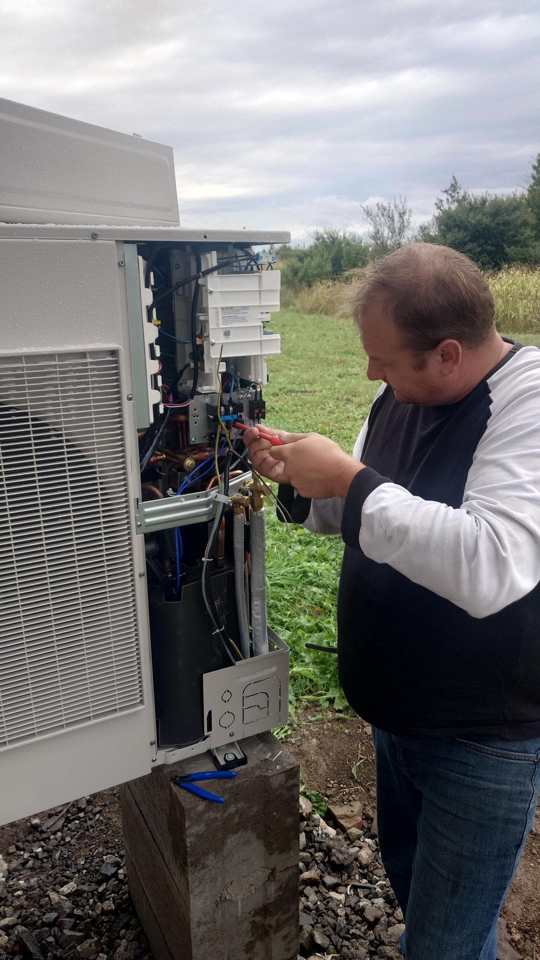 Tepelné čerpadlo Samsung v obci Gomboš