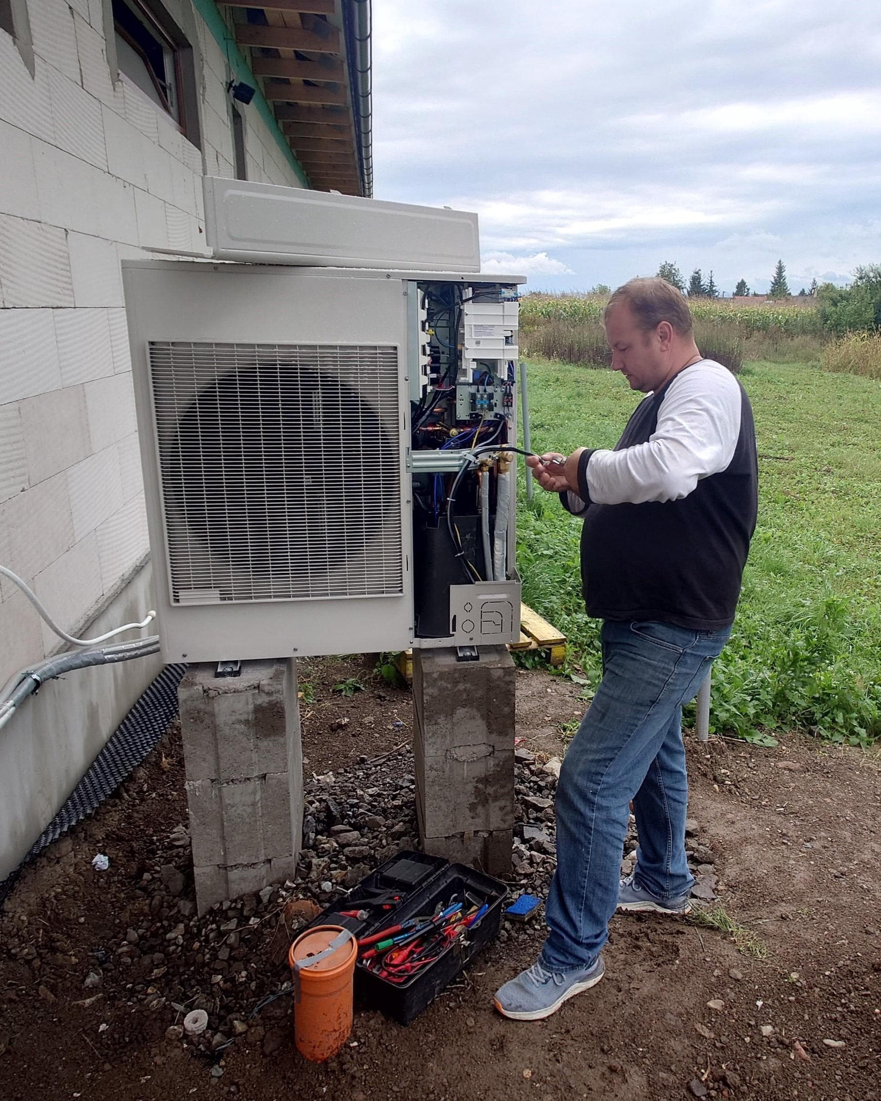 Tepelné čerpadlo Samsung v obci Gomboš