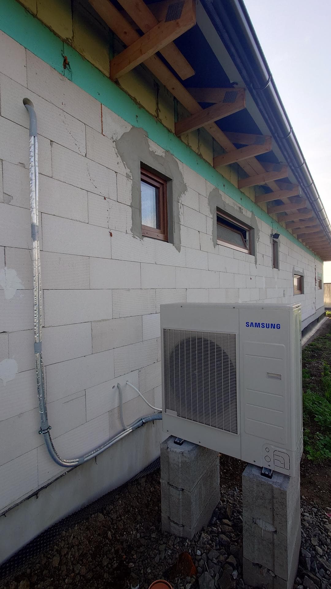 Tepelné čerpadlo Samsung v obci Gomboš