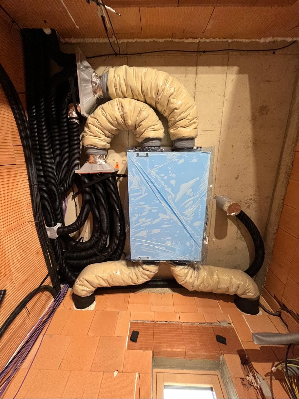 Rekuperácia v rodinnom dome, obec Ľubotice